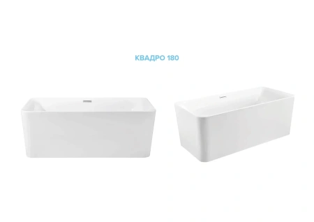 Акриловая ванна (180х80) Aquatek КВАДРО AQ-K27880